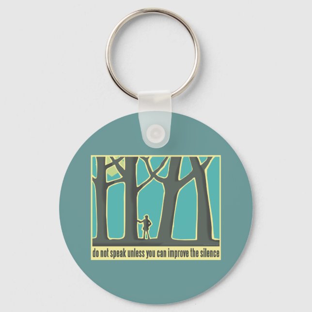 John Muir Quote Keychain (Front)