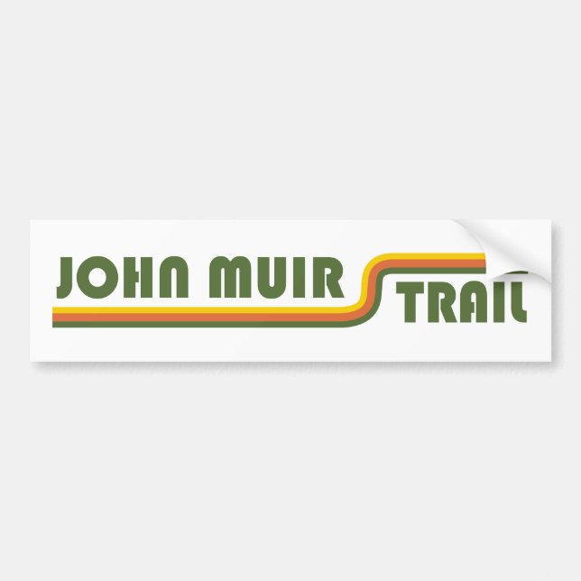 John Muir Trail Bumper Sticker (Front)