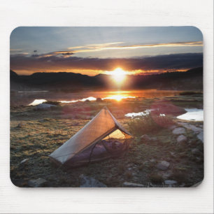 John Muir Trail Camp Sunrise - Sierra Nevada Mount Mouse Pad