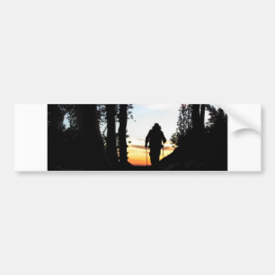 John Muir Trail Hiker 2 - Sierra Nevada Mountains Bumper Sticker