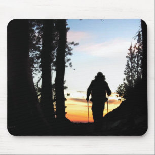 John Muir Trail Hiker 2 - Sierra Nevada Mountains Mouse Pad
