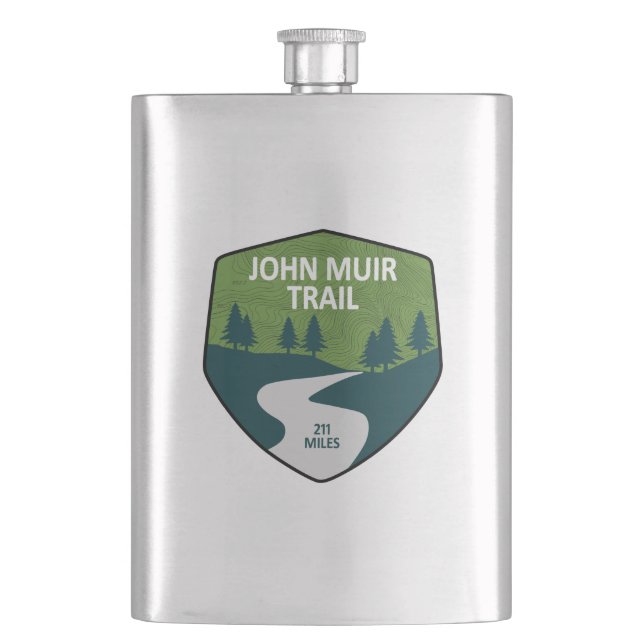 John Muir Trail Hip Flask (Front)