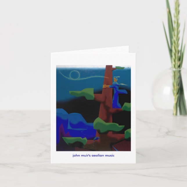 john muir's aeolian music -notecard card (Front)