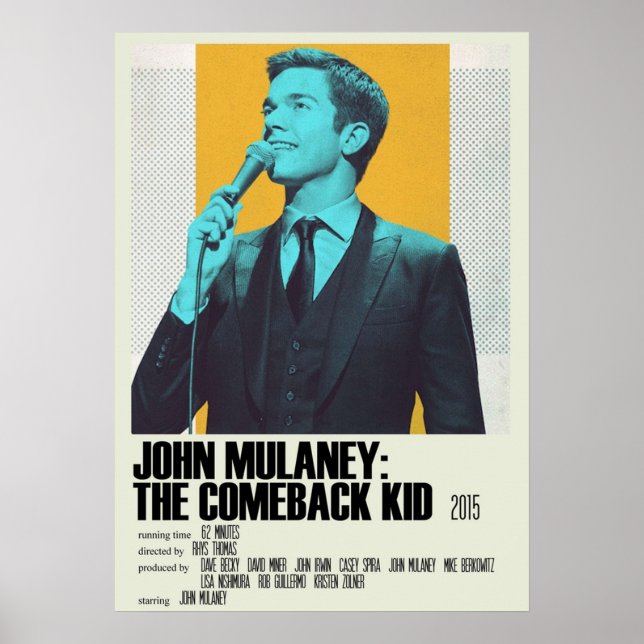 John Mulaney The Comeback Kid Alternative Art Movi Poster (Front)