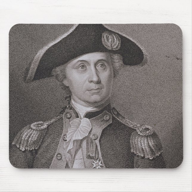John Paul Jones (1747-92), engraved by James Barto Mouse Pad (Front)