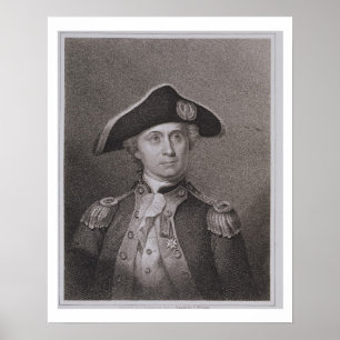 John Paul Jones (1747-92), engraved by James Barto Poster