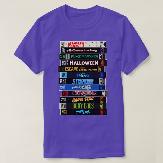 John penter VHS Stack T-Shirt (Design Front)