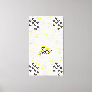 John, personal name of handdrawn handwriting canvas print