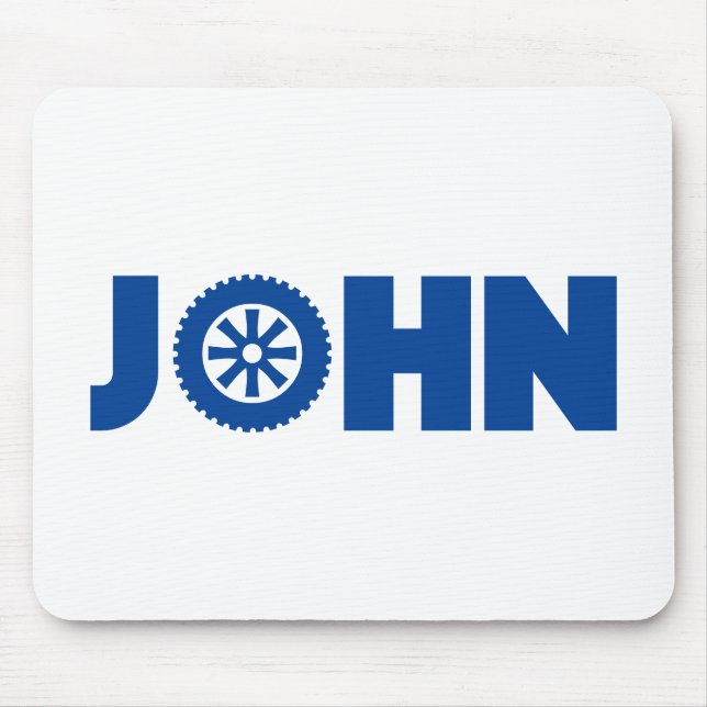 John Petrol Head Mouse Pad (Front)