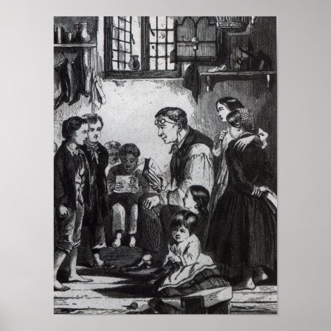 John Pounds teaching children in his home Poster (Front)