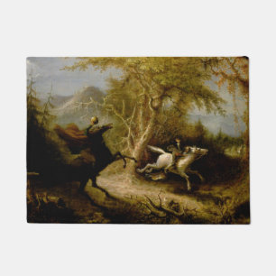 John Quidor Legend of Sleepy Hollow Headless Horse Doormat