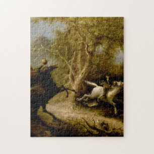 John Quidor Legend of Sleepy Hollow Headless Horse Jigsaw Puzzle