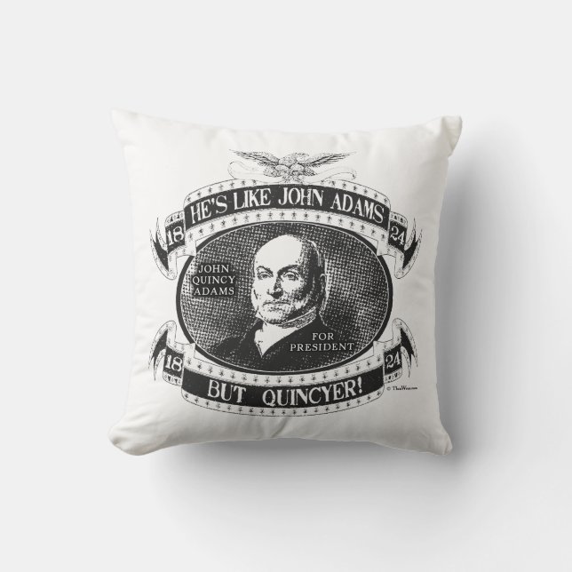 John Quincy Adams 1824 Oreiller de campagne (Recto)