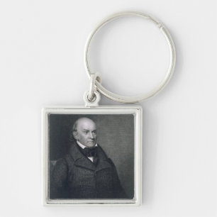 John Quincy Adams, engraved by John Wesley Paradis Keychain