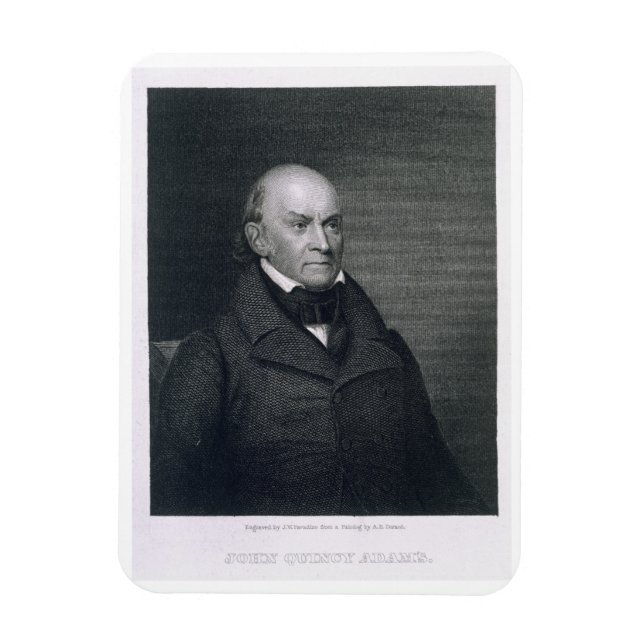 John Quincy Adams, engraved by John Wesley Paradis Magnet (Vertical)