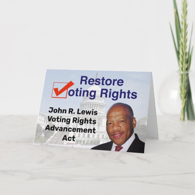 John R. Lewis Voting Rights Advancement Act Card (Front)