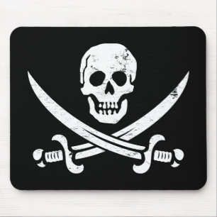 John Rackham (Calico Jack) Pirate Flag Jolly Roger Mouse Pad