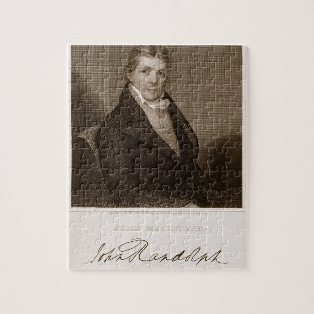 John Randolph (1773-1833) engraved by Thomas B. We Jigsaw Puzzle (Vertical)