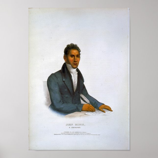 John Ridge, a Cherokee Poster (Front)