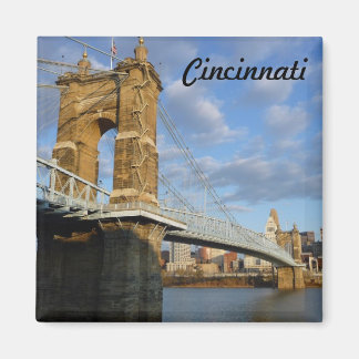 John Roebling Bridge Cincinnati Photo Magnet