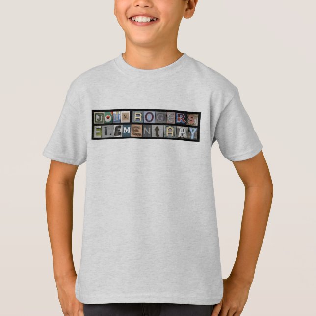 John Rogers Ash Grey Kid's Tee (Front)