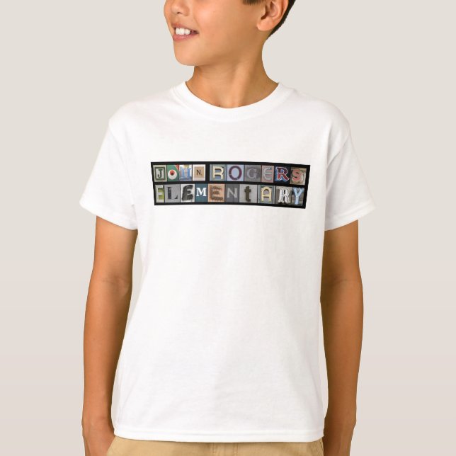 John Rogers White Kid's Tee (Front)