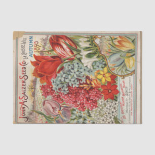 John Salzer Autumn 1895 Vintage Seed Catalogue Tissue Paper