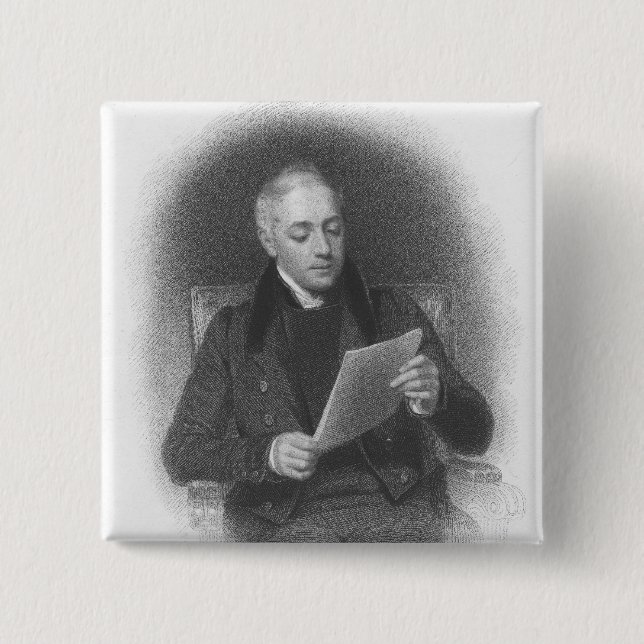 John Samuel Murray 2 Inch Square Button (Front)