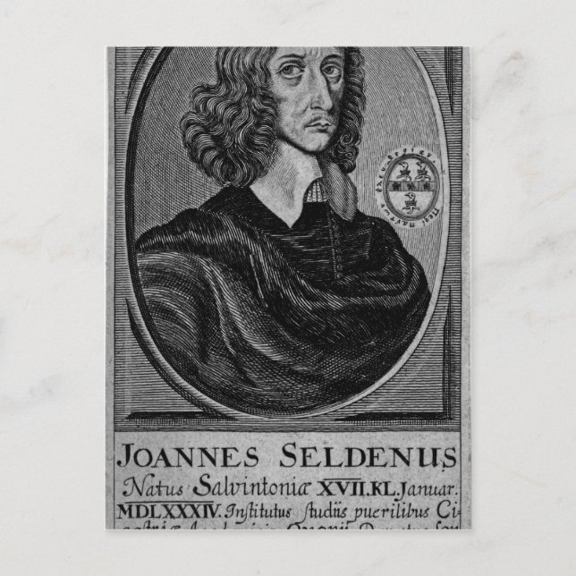 John Selden, 1672 Postcard (Front)