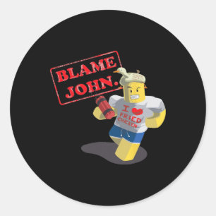 John Shedletsky I Love Fried Chicken I'm The Birth Classic Round Sticker