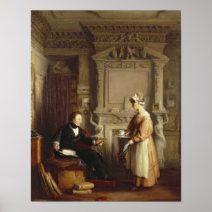 John Sheepshanks and his maid Poster