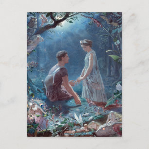 John Simmons Hermia and Lysander A Midsummer Night Postcard