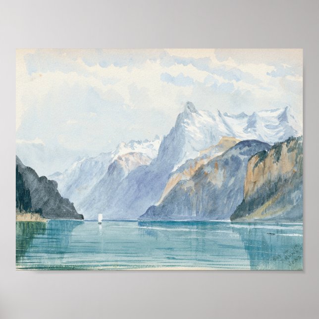 John Singer Sargent - Bay of Uri, Brunnen Poster (Front)