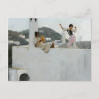 John Singer Sargent - Capri Girl On A Rooftop