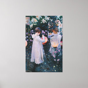 John Singer Sargent, Carnation, Lily, Lily, Rose Canvas Print