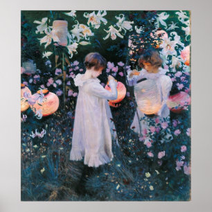 John Singer Sargent Carnation Lily Poster