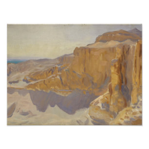 John Singer Sargent - Cliffs at Deir el Bahri Photo Print