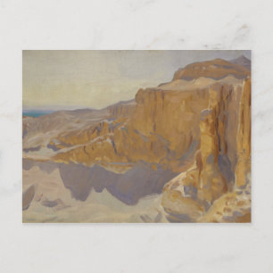 John Singer Sargent - Cliffs at Deir el Bahri Postcard
