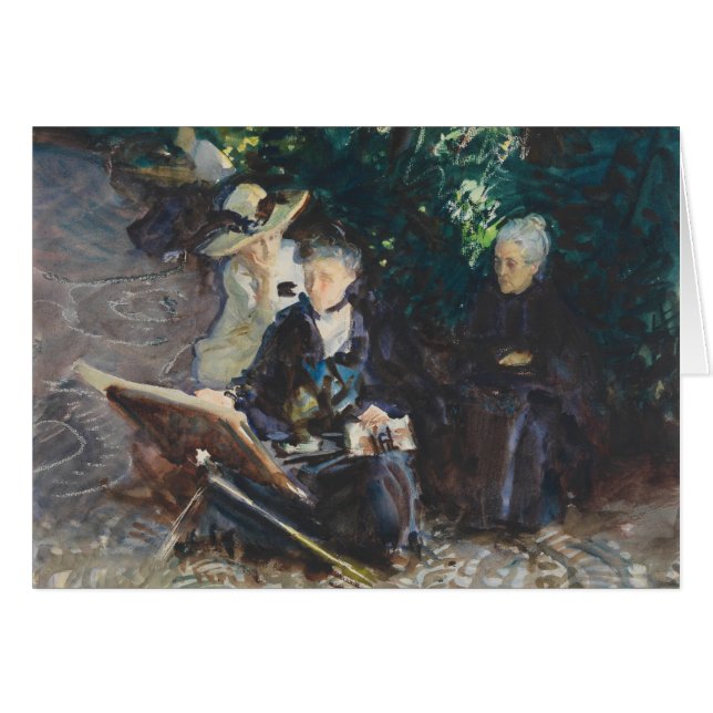 John Singer Sargent - Dans le Generalife (Devant horizontal)
