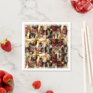 .John Singer Sargent Elegant Lady Portrait Collage Napkin