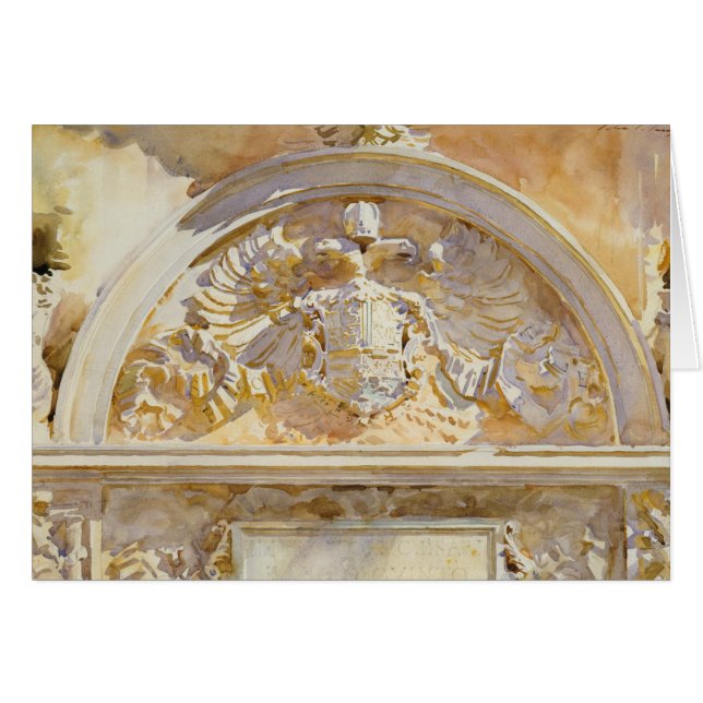 John Singer Sargent - Escutcheon de Charles V (Devant horizontal)