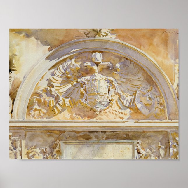 John Singer Sargent - Escutcheon of Charles V Poster (Front)