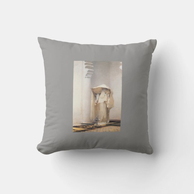John Singer Sargent- Fumee d'Ambre Gris Throw Pillow (Front)