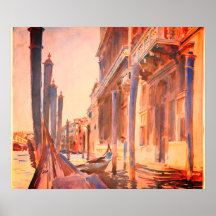 John Singer Sargent Gondola Moorings Venice