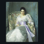John Singer Sargent Lady Agnew Print<br><div class="desc">John Singer Sargent Lady Agnew print. Oil painting on canvas from 1892. Lady Agnew of Lochnaw was American artist John Singer Sargent’s most successful early portrait. Comissioned by Andrew Noel Angew, the work depics the baron’s young wife Gertrude Vernon sitting in an floral upholstered chair wearing a flowing Edwardian dress...</div>