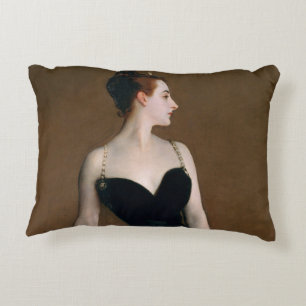 John Singer Sargent Madame X Classic Portrait Accent Pillow