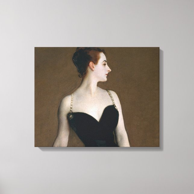 John Singer Sargent Madame X Classic Portrait Canvas Print (Front)