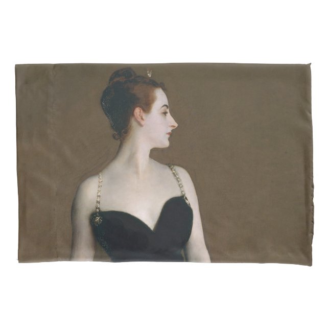 John Singer Sargent Madame X Classic Portrait Pillowcase (Front)