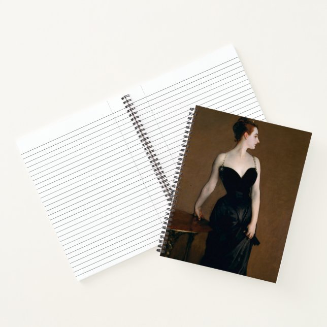 John Singer Sargent Madame X Portrait Moody Notebook (Inside)