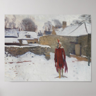 John Singer Sargent - Mannikin in the Snow Poster